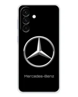 Чехол для Samsung Galaxy A36 5G с картинкой «Mercedes Silver Logo»