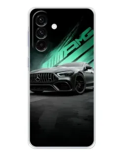 Чехол для Samsung Galaxy A36 5G с картинкой «Темный Mercedes AMG»