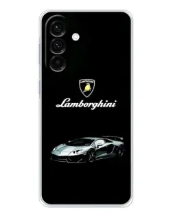 Чехол для Samsung Galaxy A36 5G с картинкой «Логотип Lamborghini классика»