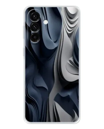 Чехол для Samsung Galaxy A36 5G с картинкой «Объемные синие складки»