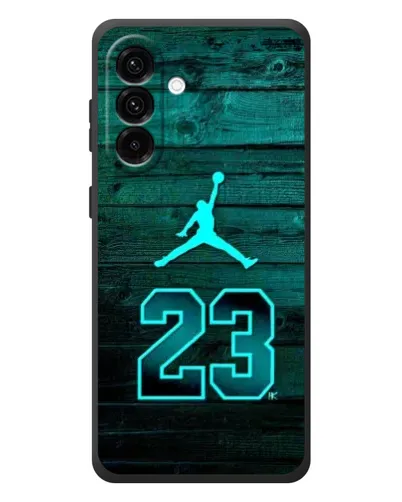 Чехол для Samsung Galaxy A37 с картинкой «Jordan Cyan 23»