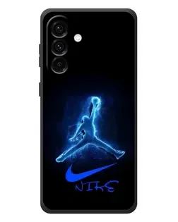 Чехол для Samsung Galaxy A37 с картинкой «Jordan Neon Blue» Чехол для Samsung Galaxy A37 с картинкой «Jordan Neon Blue»