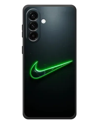 Чехол для Samsung Galaxy A37 с картинкой «Неоновый контур Nike»