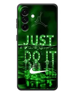 Чехол для Samsung Galaxy A37 с картинкой «Зеленый неоновый Nike»
