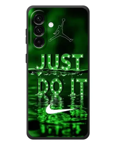 Чехол для Samsung Galaxy A37 с картинкой «Зеленый неоновый Nike»