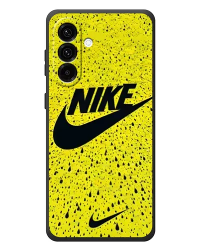 Чехол для Samsung Galaxy A37 с картинкой «Желтый текстурный Nike»