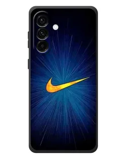 Чехол для Samsung Galaxy A37 с картинкой «Синий пульс Nike»