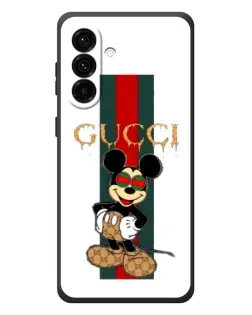 Чехол для Samsung Galaxy A37 с картинкой «Микки Маус Gucci — полосы»