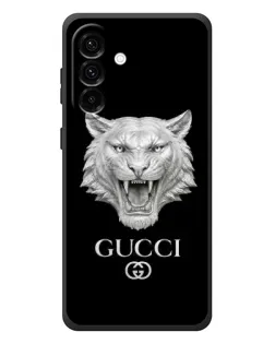 Чехол для Samsung Galaxy A37 с картинкой «Gucci — серебряный лев»