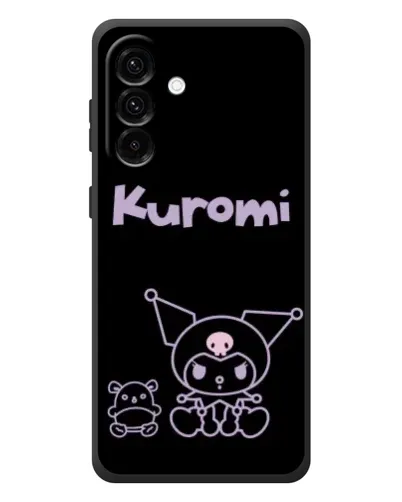 Чехол для Samsung Galaxy A37 с картинкой «Kuromi — черный минимализм»