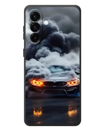 Чехол для Samsung Galaxy A37 с картинкой «BMW в дыму»