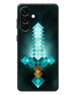 Чехол для Samsung Galaxy A37 с картинкой «Алмазный меч неон» Чехол для Samsung Galaxy A37 с картинкой «Алмазный меч неон»