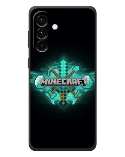 Чехол для Samsung Galaxy A37 с картинкой «Minecraft Diamond лого» Чехол для Samsung Galaxy A37 с картинкой «Minecraft Diamond лого»