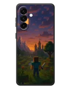 Чехол для Samsung Galaxy A37 с картинкой «Стив у башни» Чехол для Samsung Galaxy A37 с картинкой «Стив у башни»