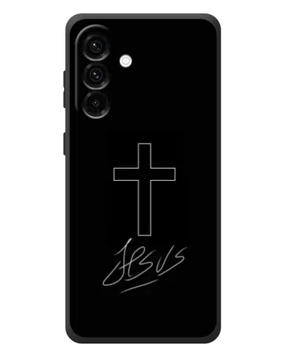 Чехол для Samsung Galaxy A37 с картинкой «Графический крест Jesus» Чехол для Samsung Galaxy A37 с картинкой «Графический крест Jesus»