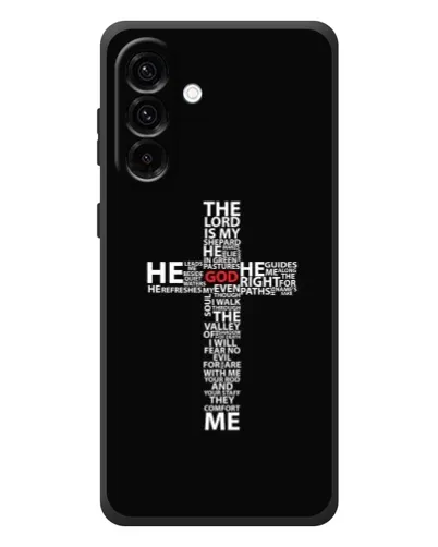 Чехол для Samsung Galaxy A37 с картинкой «Текстовый крест» Чехол для Samsung Galaxy A37 с картинкой «Текстовый крест»