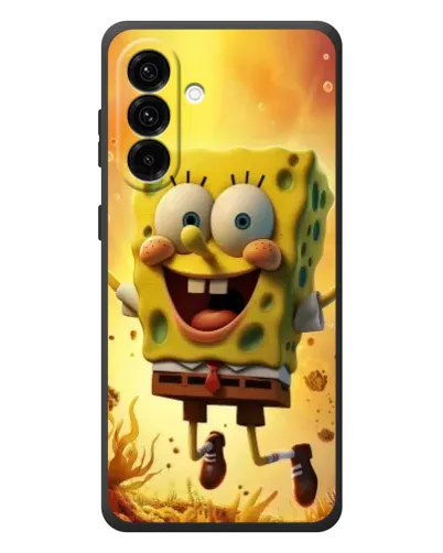 Чехол для Samsung Galaxy A37 с картинкой «Губка Боб прыгает»