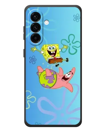 Чехол для Samsung Galaxy A37 с картинкой «Спанч Боб и Патрик»