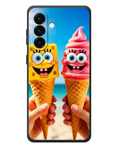 Чехол для Samsung Galaxy A37 с картинкой «Спанч Боб мороженое»