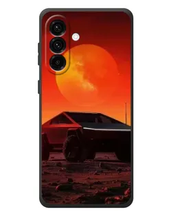Чехол для Samsung Galaxy A37 с картинкой «Cybertruck на Марсе»