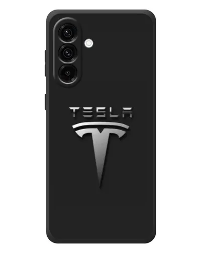 Чехол для Samsung Galaxy A37 с картинкой «Стальной логотип Tesla» Чехол для Samsung Galaxy A37 с картинкой «Стальной логотип Tesla»