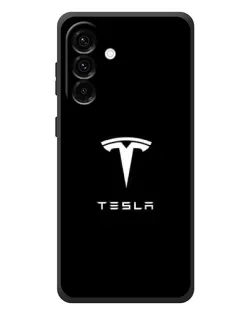 Чехол для Samsung Galaxy A37 с картинкой «Tesla White Logo»