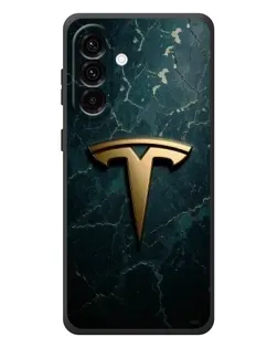 Чехол для Samsung Galaxy A37 с картинкой «Мраморная Tesla Gold»
