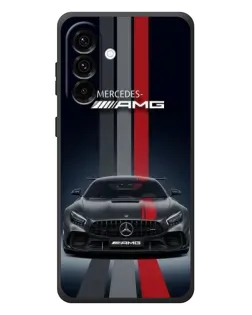 Чехол для Samsung Galaxy A37 с картинкой «Mercedes — белый карбон»