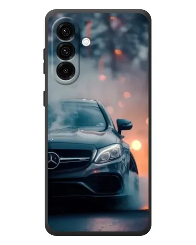 Чехол для Samsung Galaxy A37 с картинкой «Mercedes — ночной город» Чехол для Samsung Galaxy A37 с картинкой «Mercedes — ночной город»