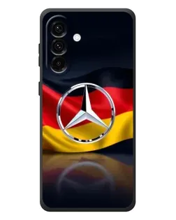 Чехол для Samsung Galaxy A37 с картинкой «Mercedes — флаг Германии»