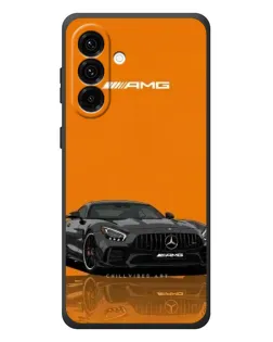 Чехол для Samsung Galaxy A37 с картинкой «Оранжевый Mercedes AMG»