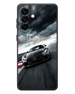 Чехол для Samsung Galaxy A37 с картинкой «Гоночный Mercedes AMG»
