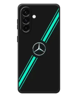 Чехол для Samsung Galaxy A37 с картинкой «Спортивные линии Mercedes»