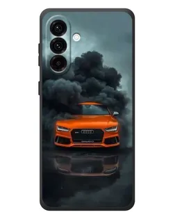 Чехол для Samsung Galaxy A37 с картинкой «Audi в облаках дыма»