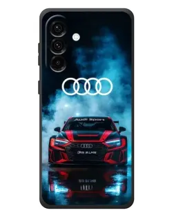 Чехол для Samsung Galaxy A37 с картинкой «Audi Sport — неон»