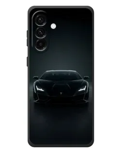 Чехол для Samsung Galaxy A37 с картинкой «Черный Lamborghini Aventador»