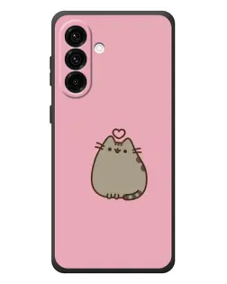 Чехол для Samsung Galaxy A37 с картинкой «Pusheen сердце»