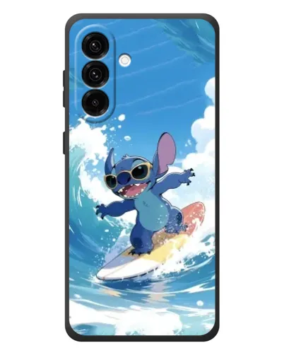 Чехол для Samsung Galaxy A37 с картинкой «Стич на волне»