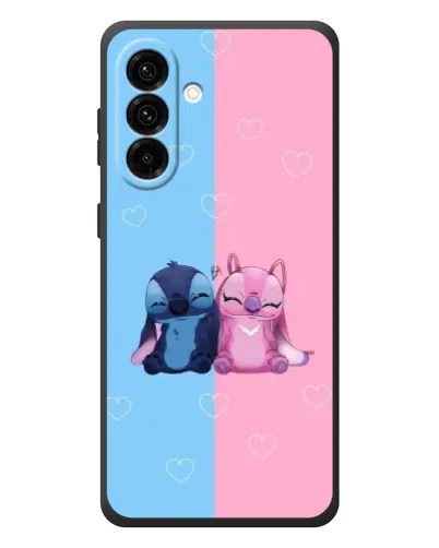 Чехол для Samsung Galaxy A37 с картинкой «Stitch и Angel Love»
