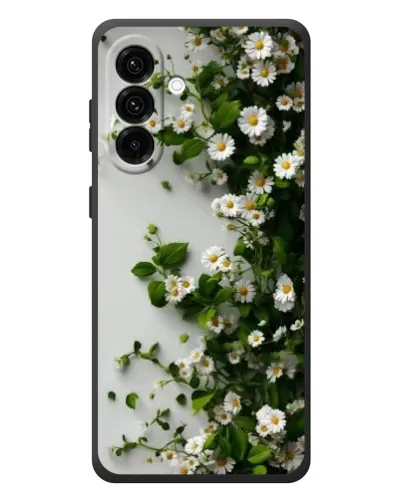 Чехол для Samsung Galaxy A37 с картинкой «Ветка мелких белых цветов»