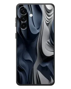 Чехол для Samsung Galaxy A37 с картинкой «Объемные синие складки» Чехол для Samsung Galaxy A37 с картинкой «Объемные синие складки»