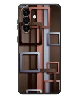 Чехол для Samsung Galaxy A37 с картинкой «Коричневые объемные квадраты» Чехол для Samsung Galaxy A37 с картинкой «Коричневые объемные квадраты»