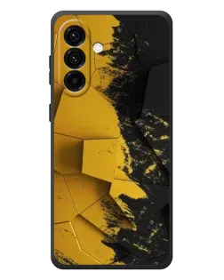 Чехол для Samsung Galaxy A37 с картинкой «Золотые осколки геометрии»