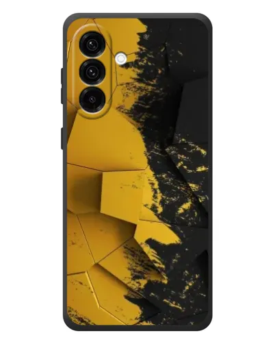 Чехол для Samsung Galaxy A37 с картинкой «Золотые осколки геометрии»
