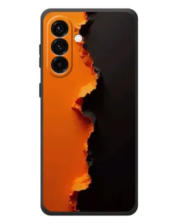Чехол для Samsung Galaxy A37 с картинкой «Оранжевый разлом»