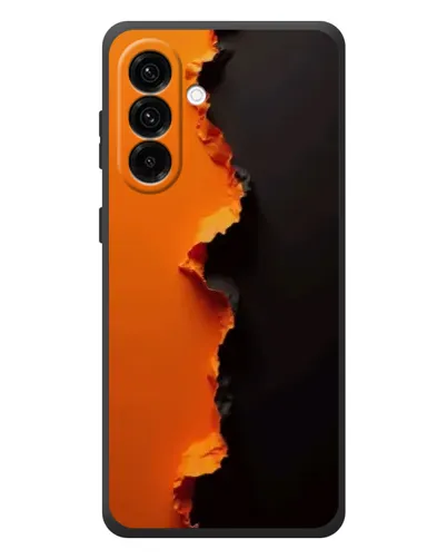 Чехол для Samsung Galaxy A37 с картинкой «Оранжевый разлом»