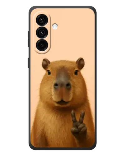 Чехол для Samsung Galaxy A37 с картинкой «Капибара виктория»