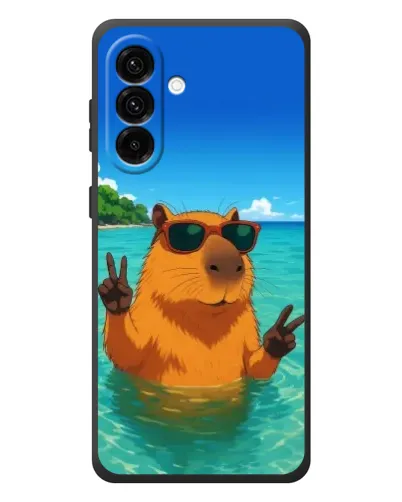 Чехол для Samsung Galaxy A37 с картинкой «Морская капибара»