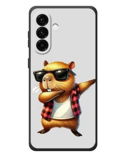 Чехол для Samsung Galaxy A37 с картинкой «Капибара рэпер даб»