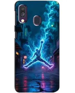 Чехол для Samsung Galaxy A40 2019 (A405F) с картинкой «Jordan Gold Jumpman»